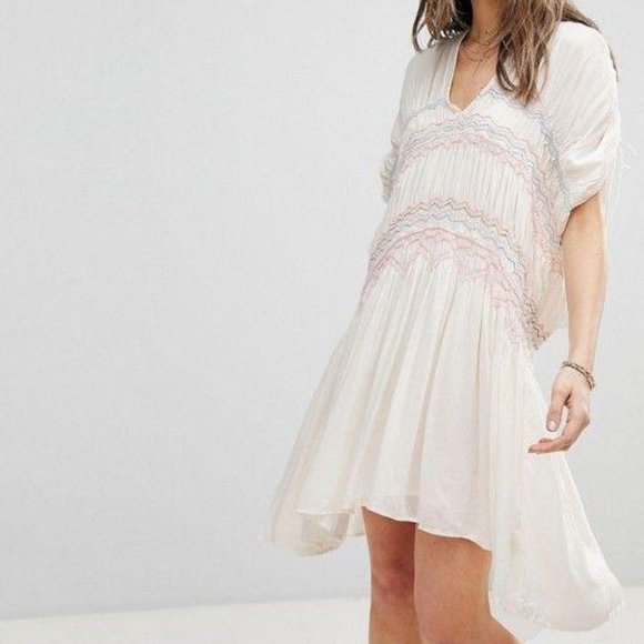Free People Dresses & Skirts - NWT Embroidered Love On The Run Dress